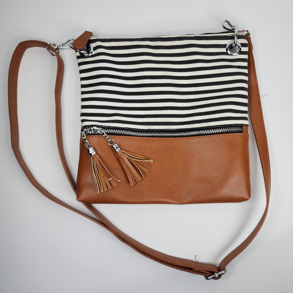 NEW SHOWS  Stripe Crossbody Bag.